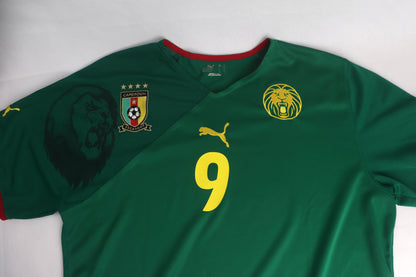 Cameroon 2010 Home Eto’o [XL] Apparel Original Authentic Football Soccer Jersey Kit Shirt Nameset