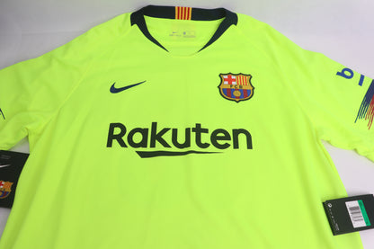 Barcelona 2018 Away BNWT Messi [XL] Apparel Original Authentic Football Soccer Jersey Kit Shirt Nameset