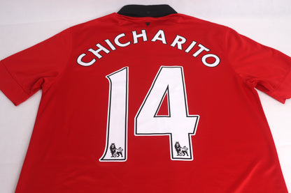 Manchester United 2013 Home Chicharito [M] Apparel Original Authentic Football Soccer Jersey Kit Shirt Nameset