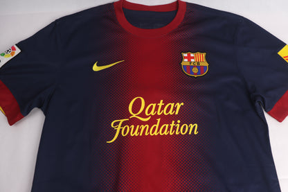 Barcelona 2012 Home Messi [M] Apparel Original Authentic Football Soccer Jersey Kit Shirt Nameset