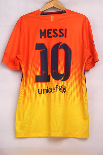 Barcelona 2012 Away BNWT Messi [L] Apparel Original Authentic Football Soccer Jersey Kit Shirt Nameset