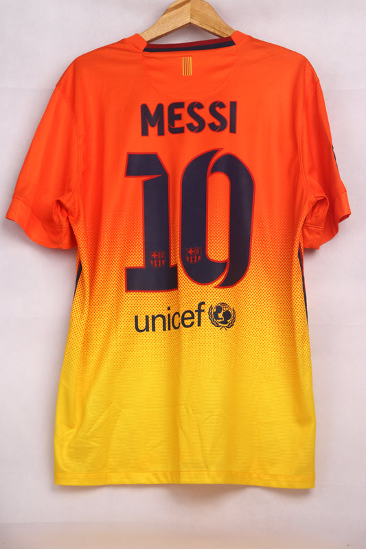 Barcelona 2012 Away BNWT Messi [L] Apparel Original Authentic Football Soccer Jersey Kit Shirt Nameset