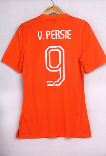 Netherlands 2014 Home Player Issue BNWT Van Persie [M] Apparel Original Authentic Football Soccer Jersey Kit Shirt Nameset