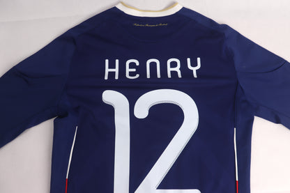 France 2010 Home Henry with Shorts [S] Apparel Original Authentic Football Soccer Jersey Kit Shirt Nameset
