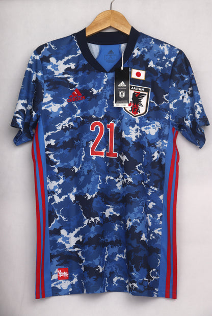 Japan 2020 Home BNWT Mitoma [M] Apparel Original Authentic Football Soccer Jersey Kit Shirt Nameset
