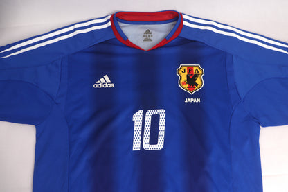 Japan 2004 Home Nakamura [L] Apparel Original Authentic Football Soccer Jersey Kit Shirt Nameset